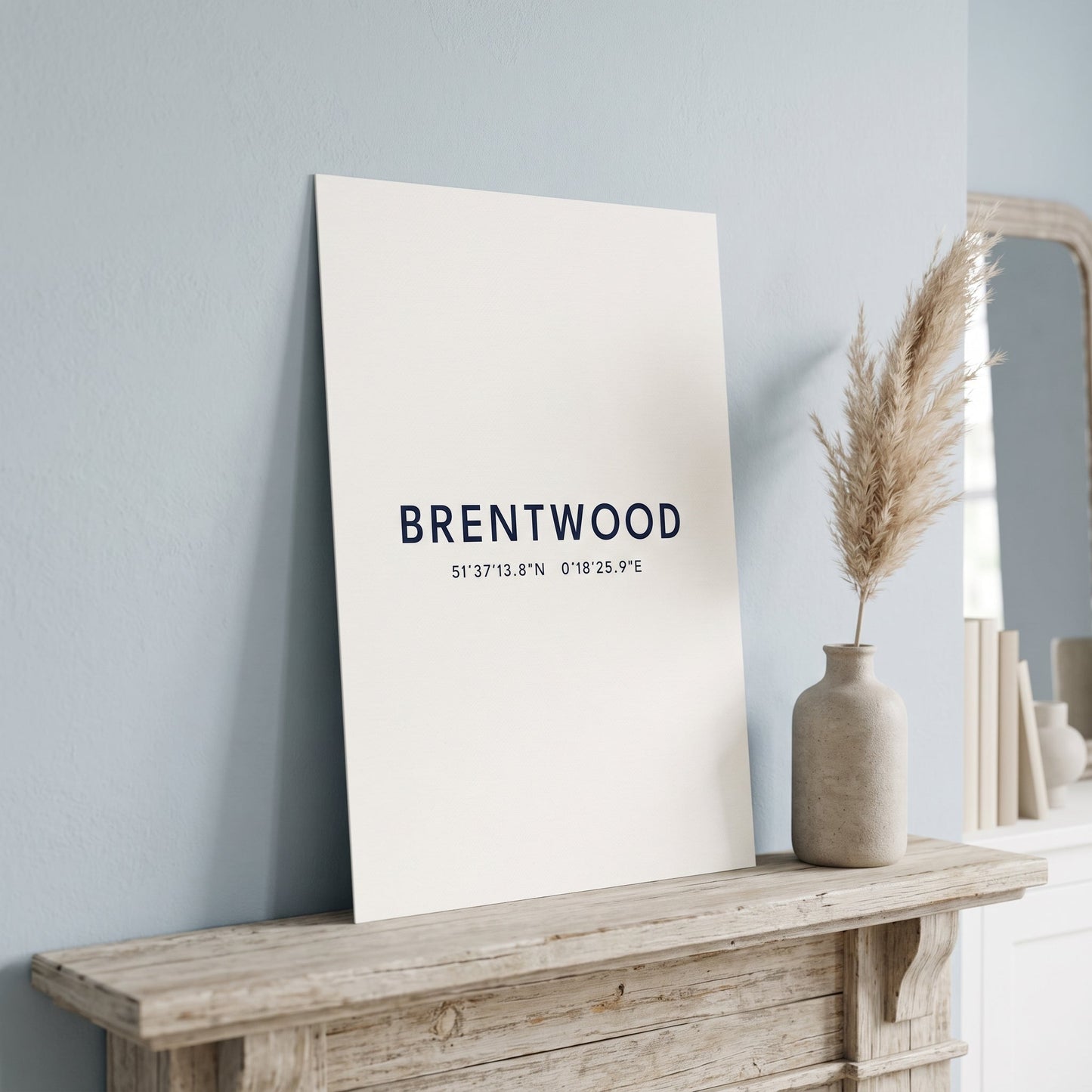 Brentwood — Coordinates Print (White)