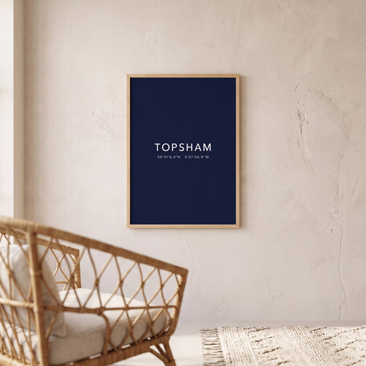 Topsham — Coordinates Print