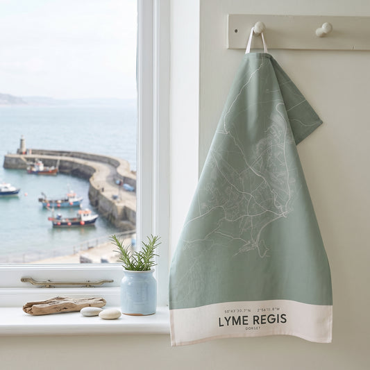 Lyme Regis — Map Tea Towel