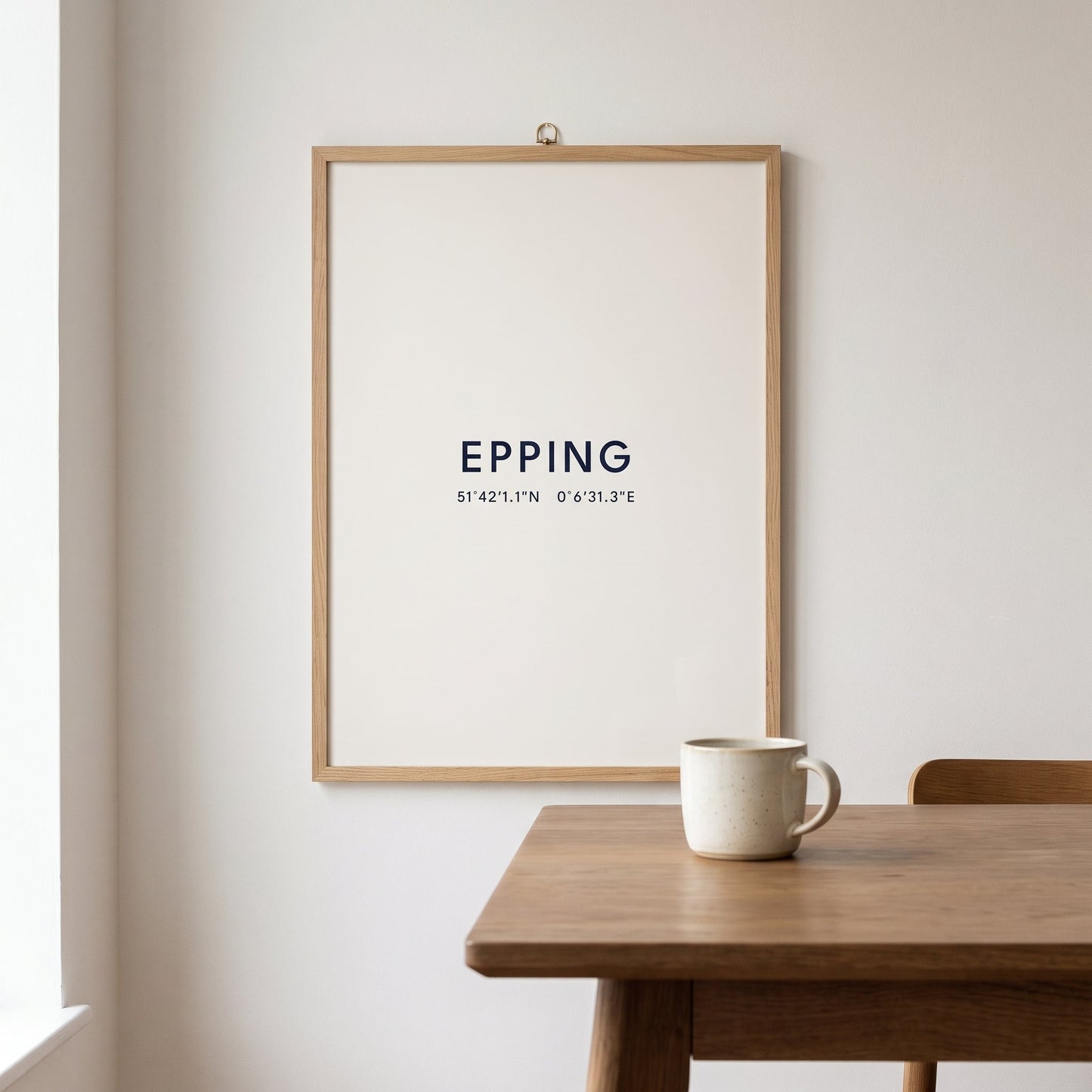 Epping — Coordinates Print (White)