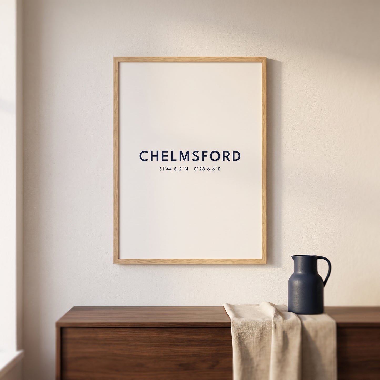 Chelmsford — Coordinates Print (White)