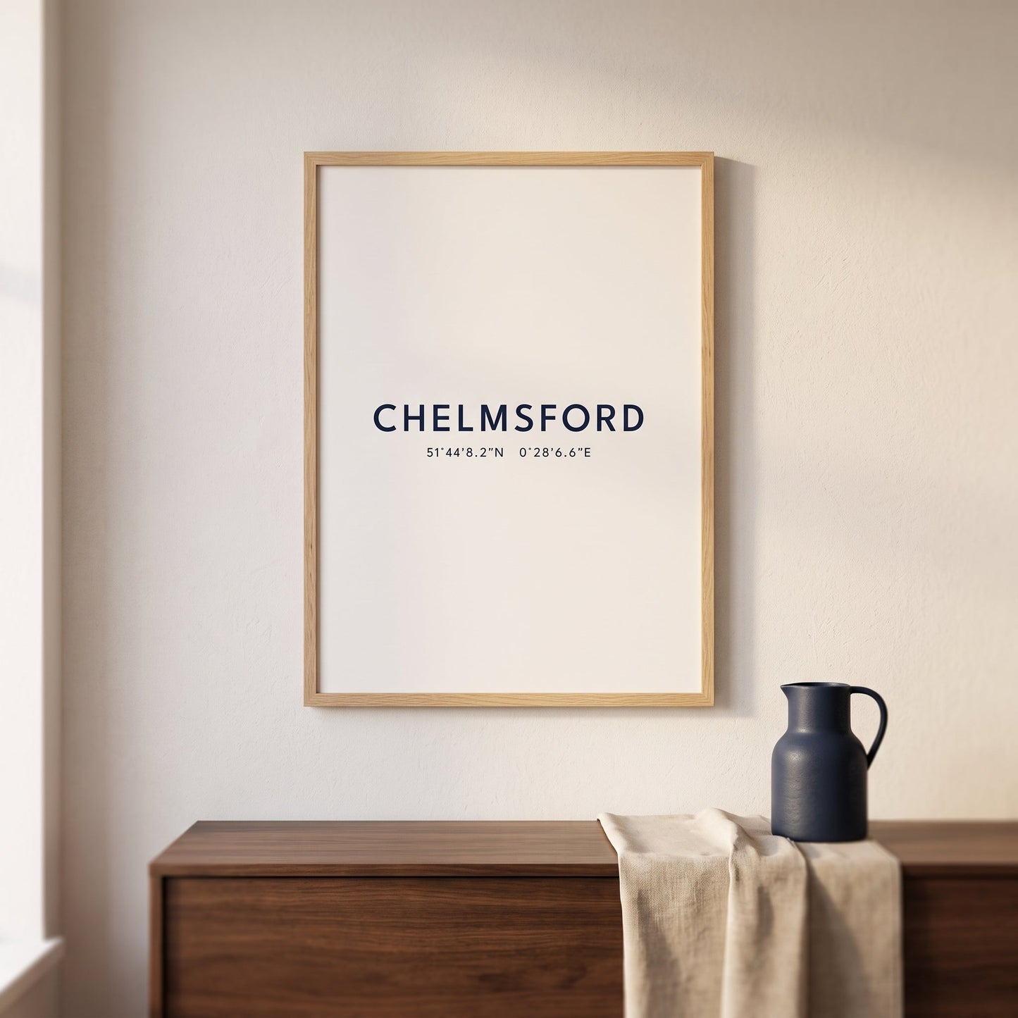 Chelmsford — Coordinates Print (White)