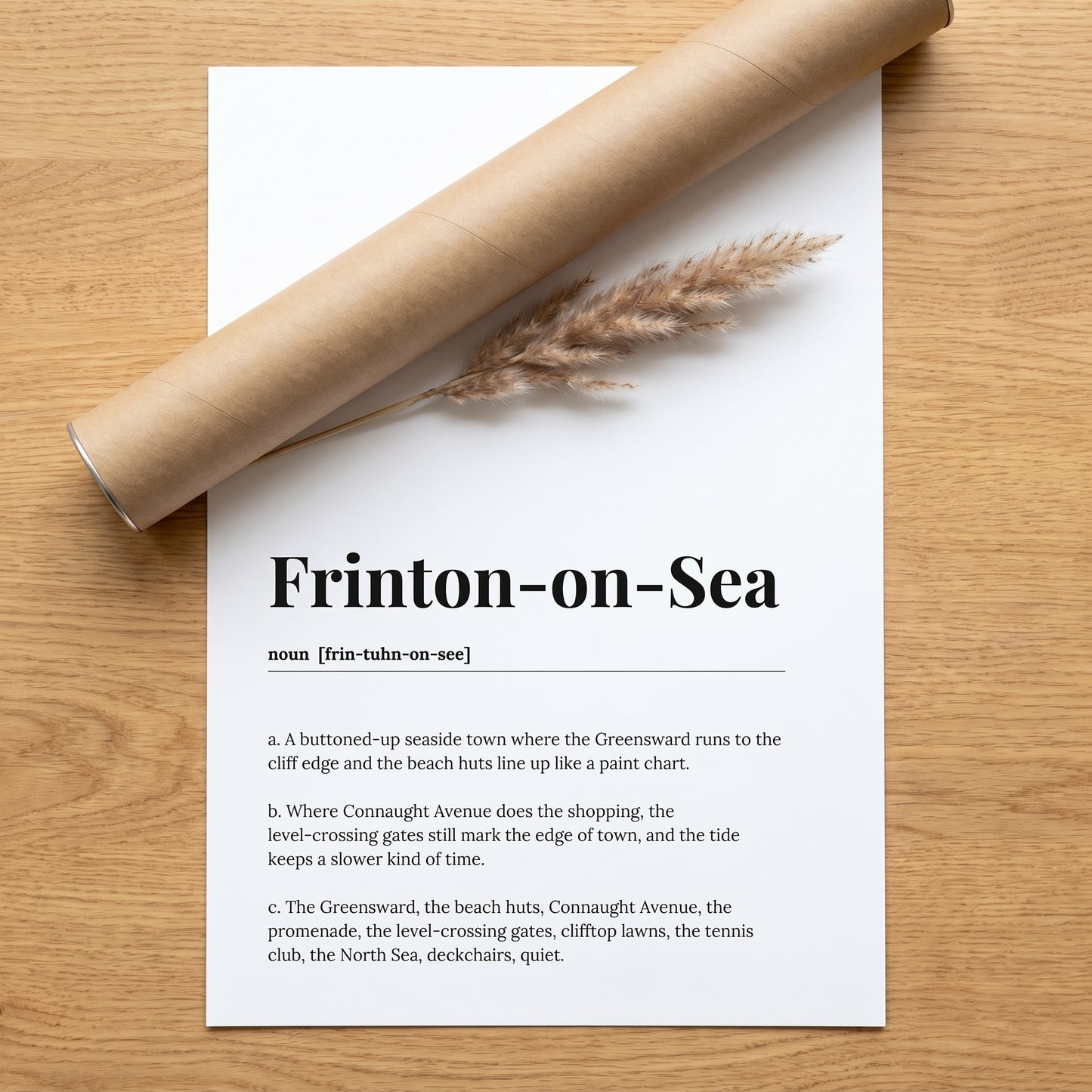 Frinton-on-Sea — Dictionary Print
