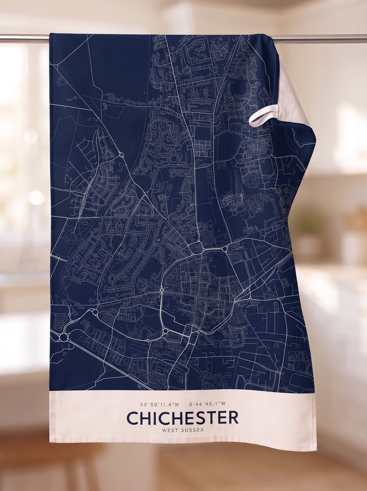 Chichester — Map Tea Towel