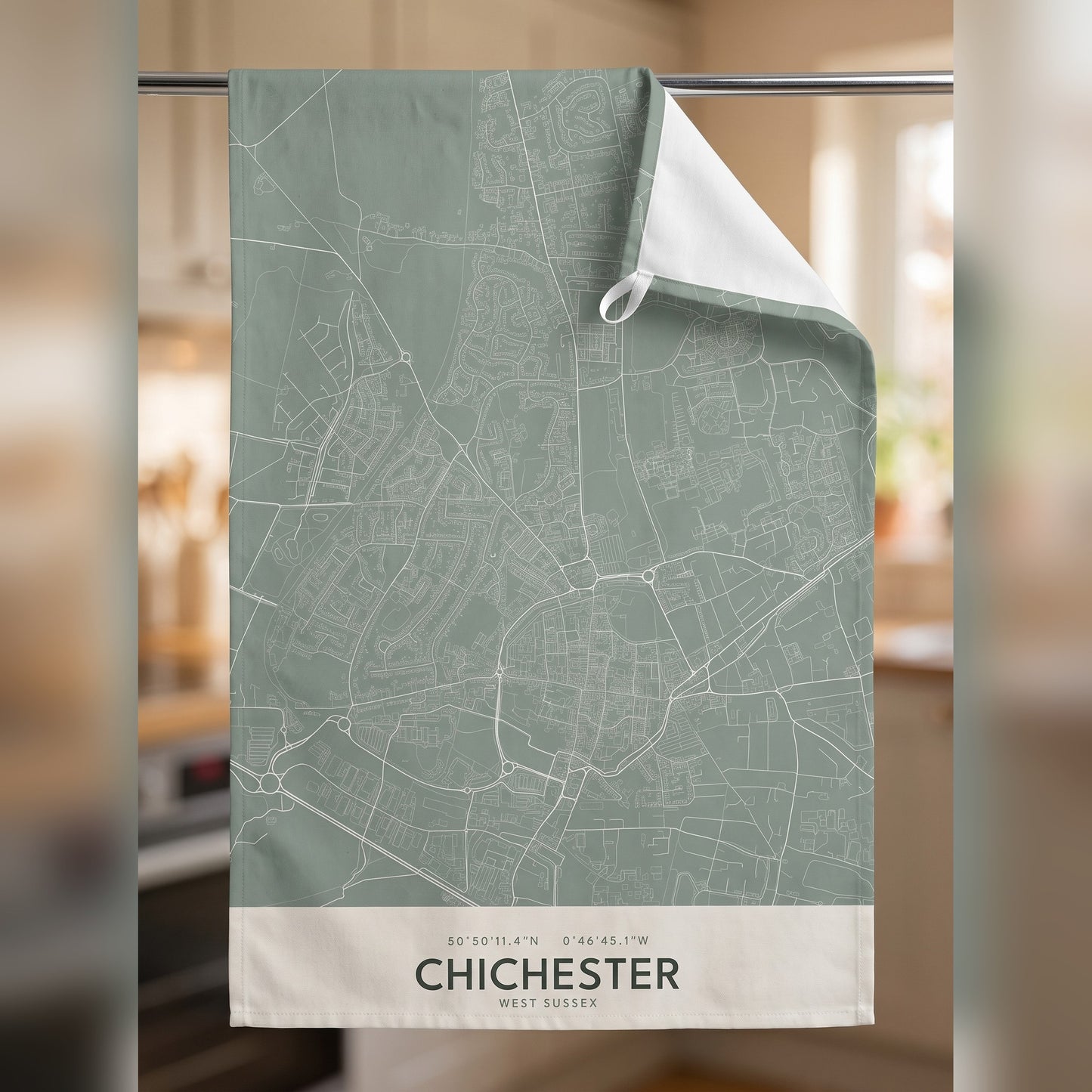 Chichester — Map Tea Towel