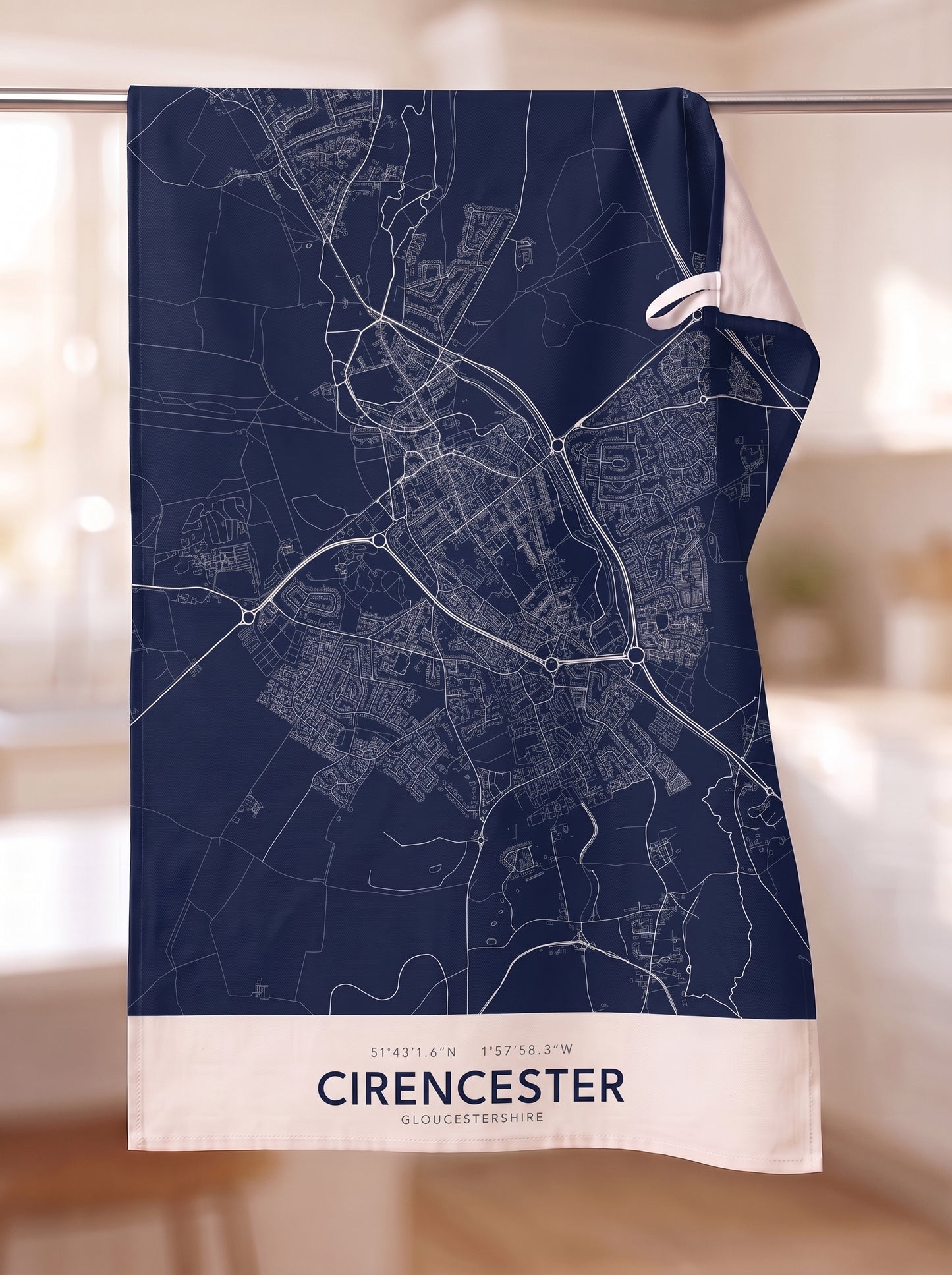 Cirencester — Map Tea Towel