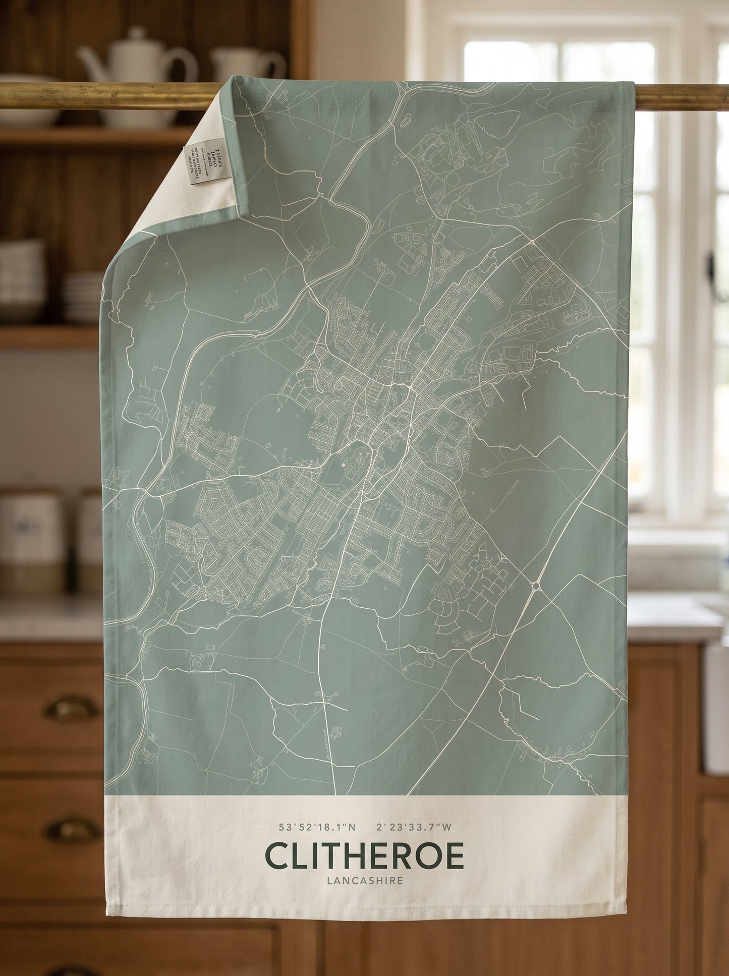 Clitheroe — Map Tea Towel