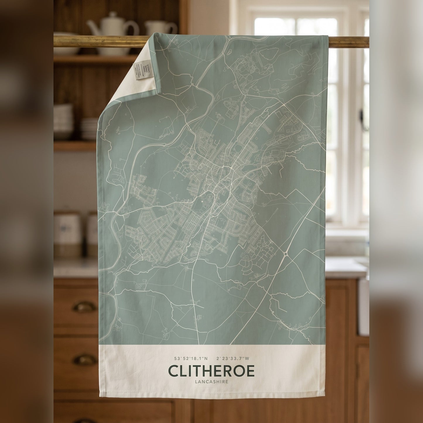 Clitheroe — Map Tea Towel
