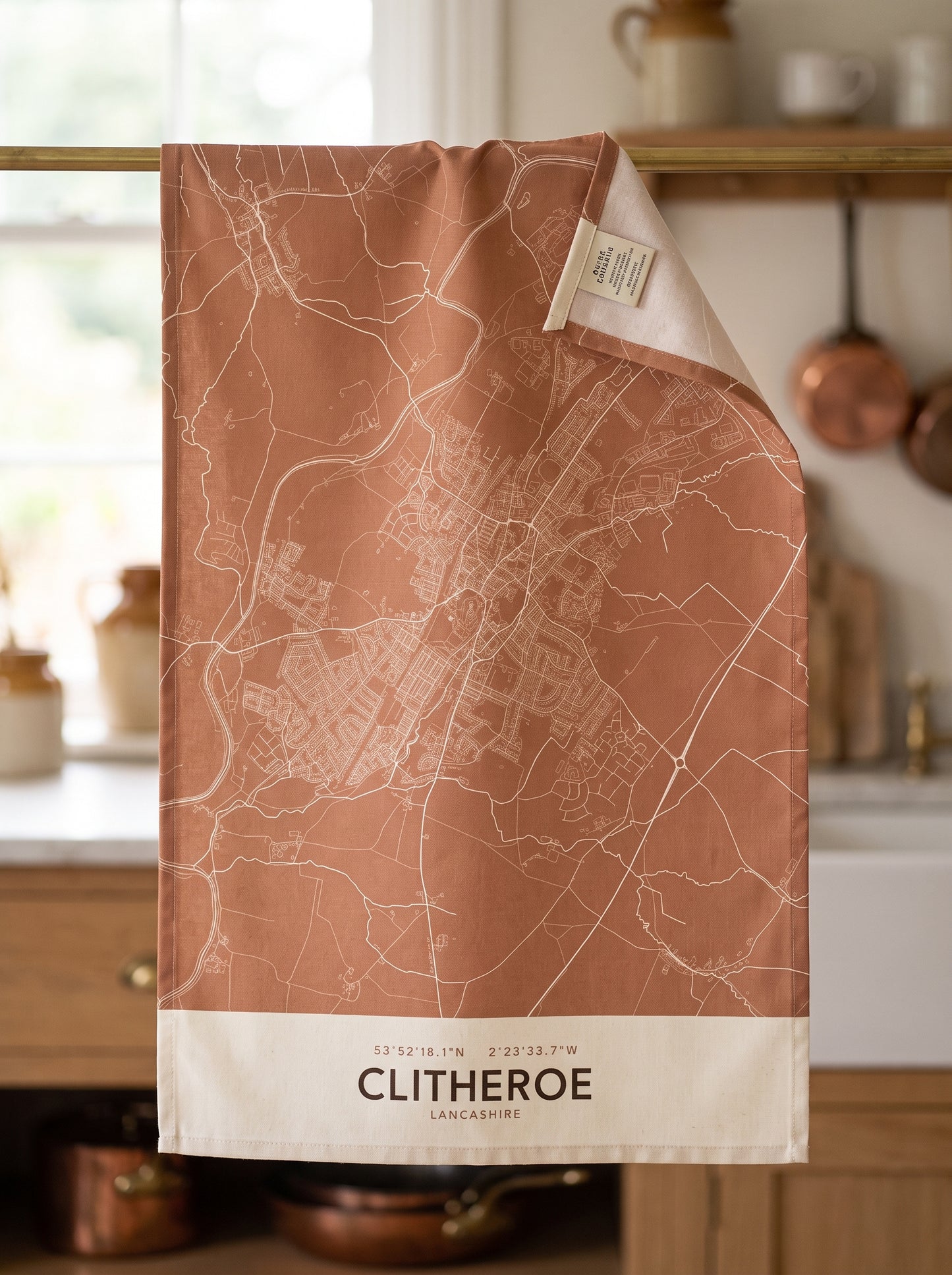 Clitheroe — Map Tea Towel
