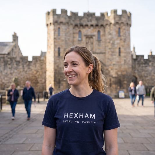 Hexham — Coordinates Navy Tee