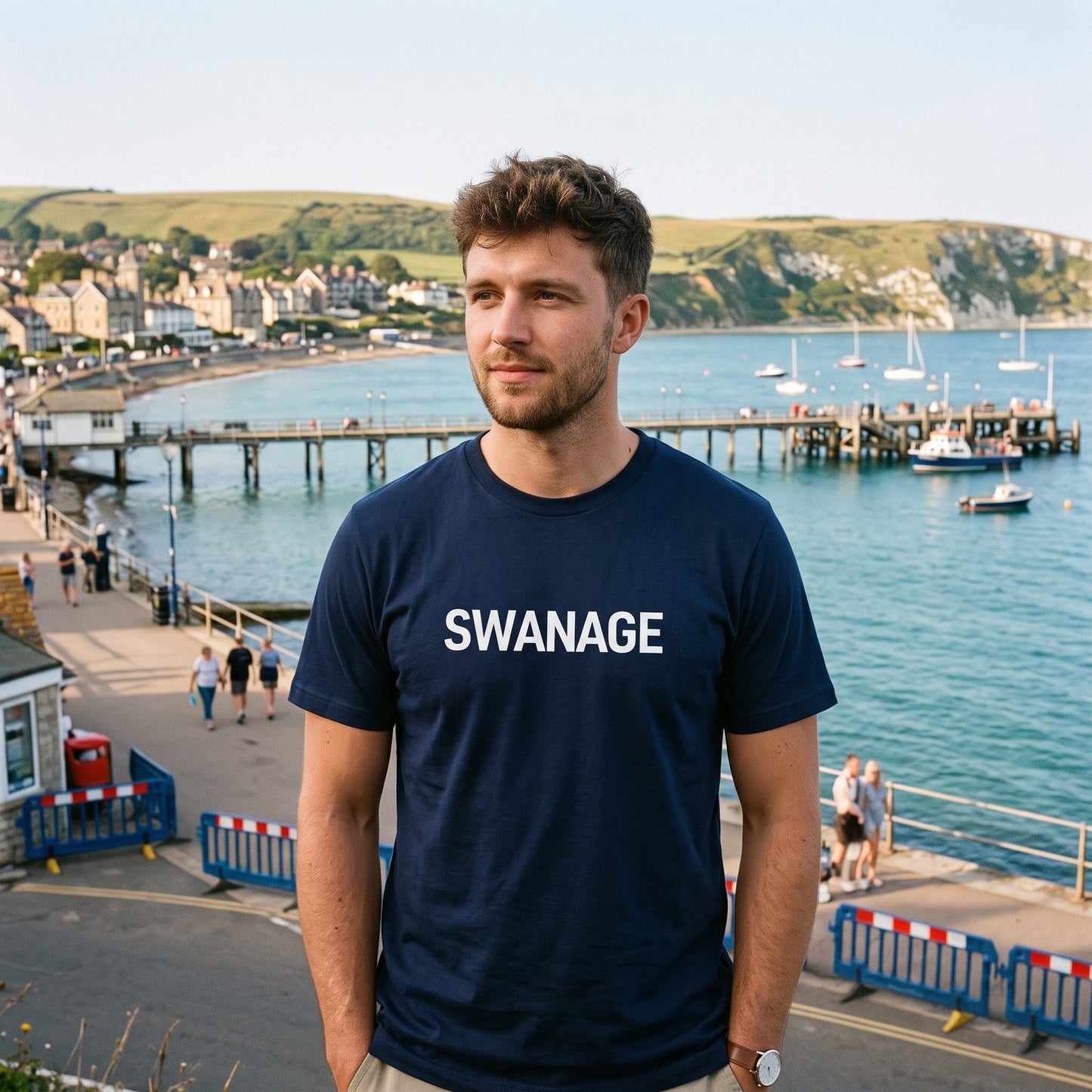 Swanage — Navy Tee
