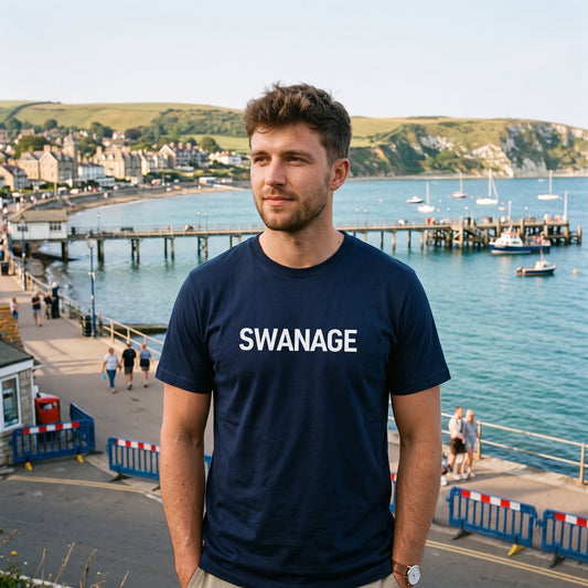 Swanage — Navy Tee