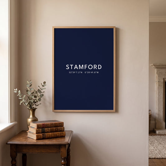 Stamford — Coordinates Print