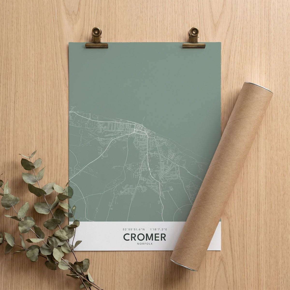 Cromer — Map Print