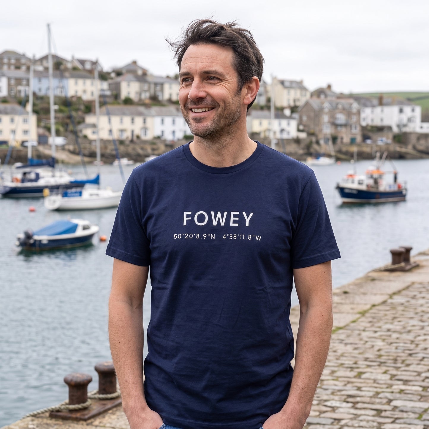 Fowey — Coordinates Navy Tee