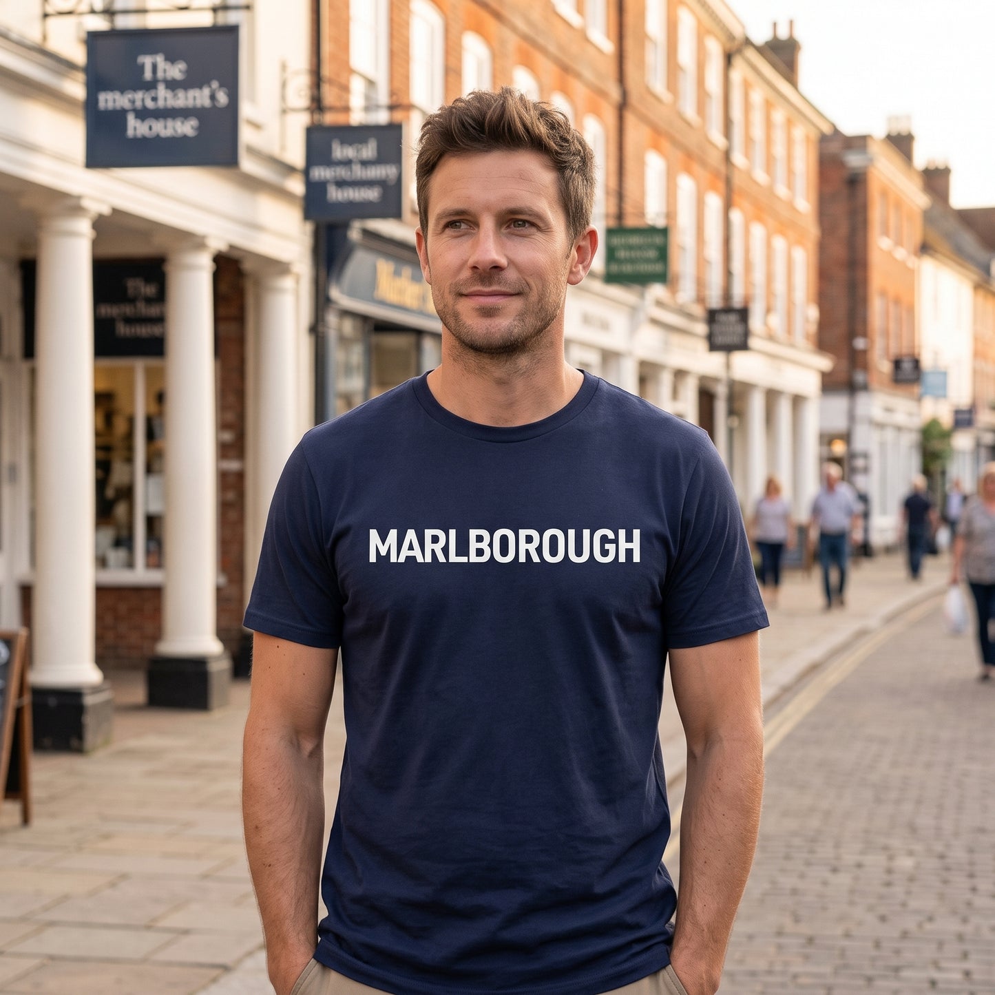 Marlborough — Navy Tee