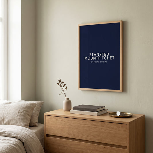 Stansted Mountfitchet — Coordinates Print