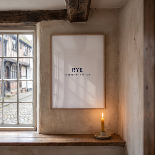 Rye — Framed Coordinates Print