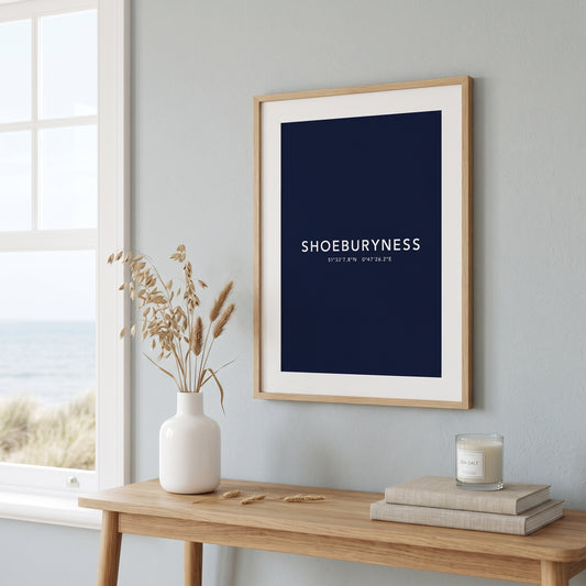 Shoeburyness — Coordinates Print