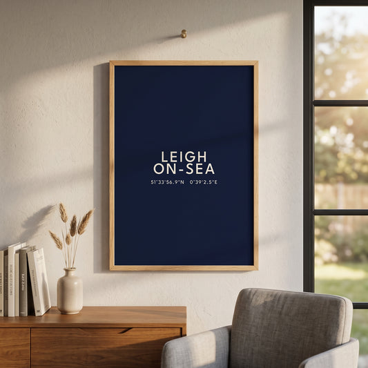 Leigh-on-Sea — Coordinates Print