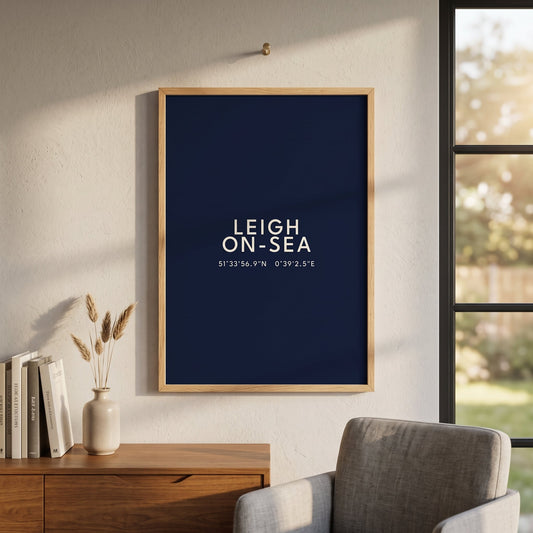 Leigh-on-Sea — Coordinates Print