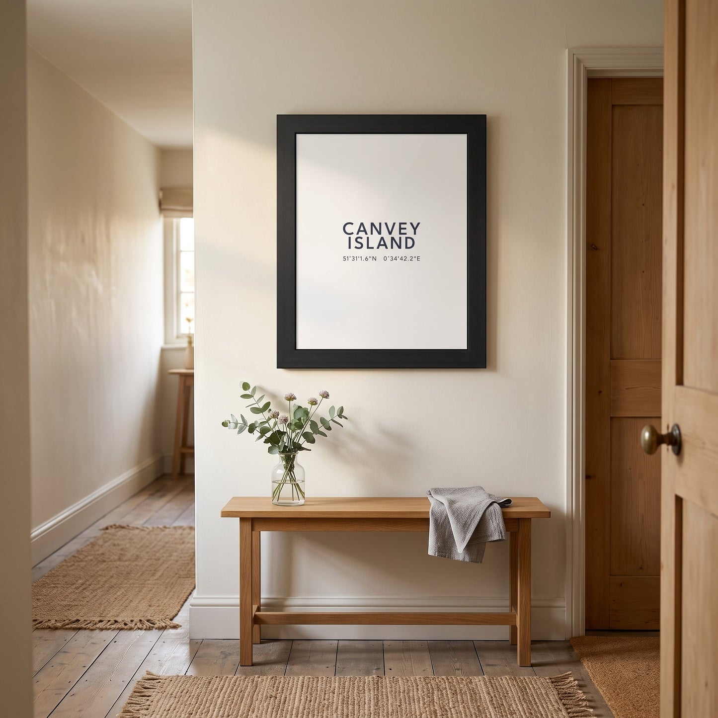 Canvey Island — Framed Coordinates Print