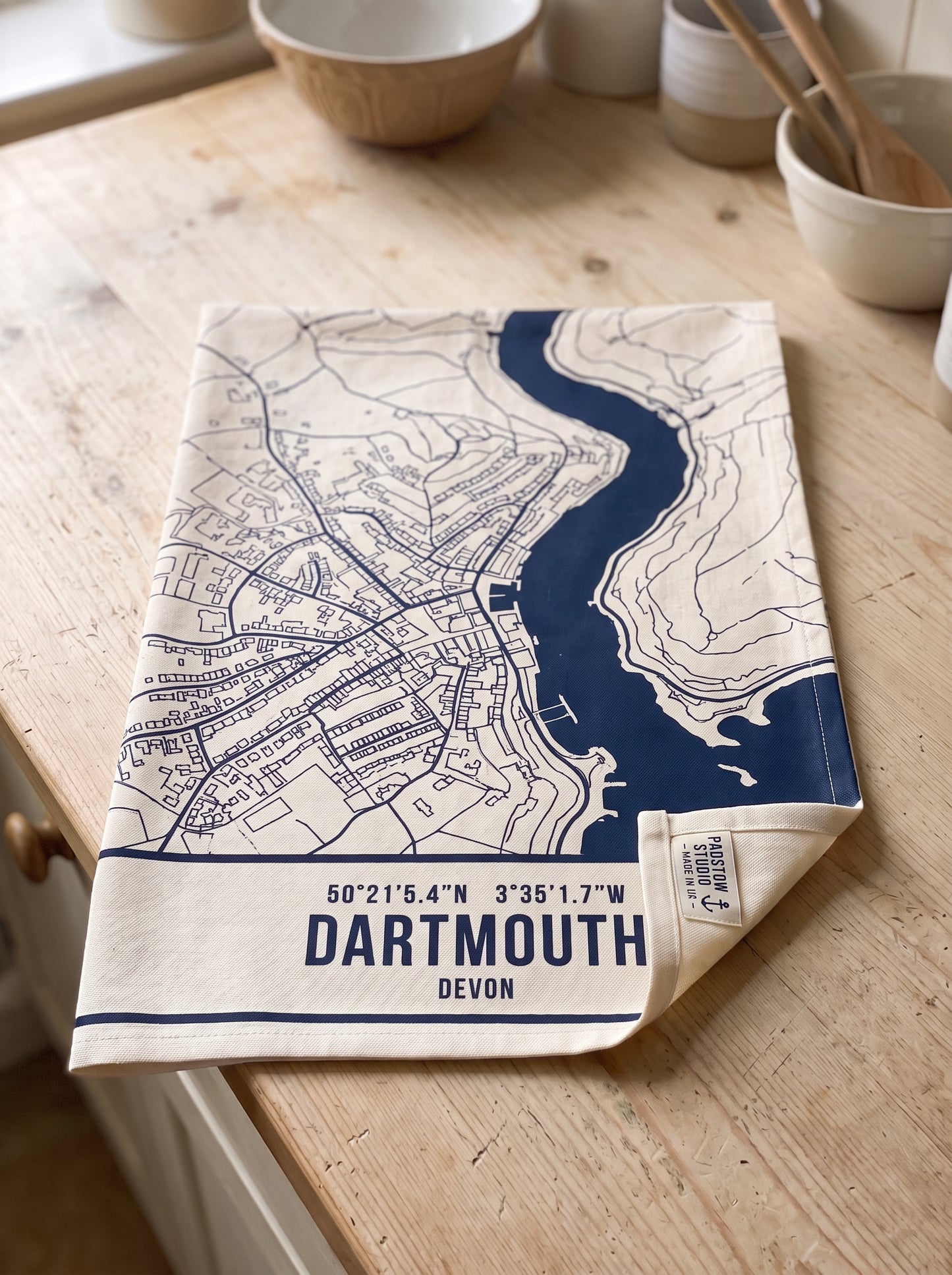 Dartmouth — Map Tea Towel