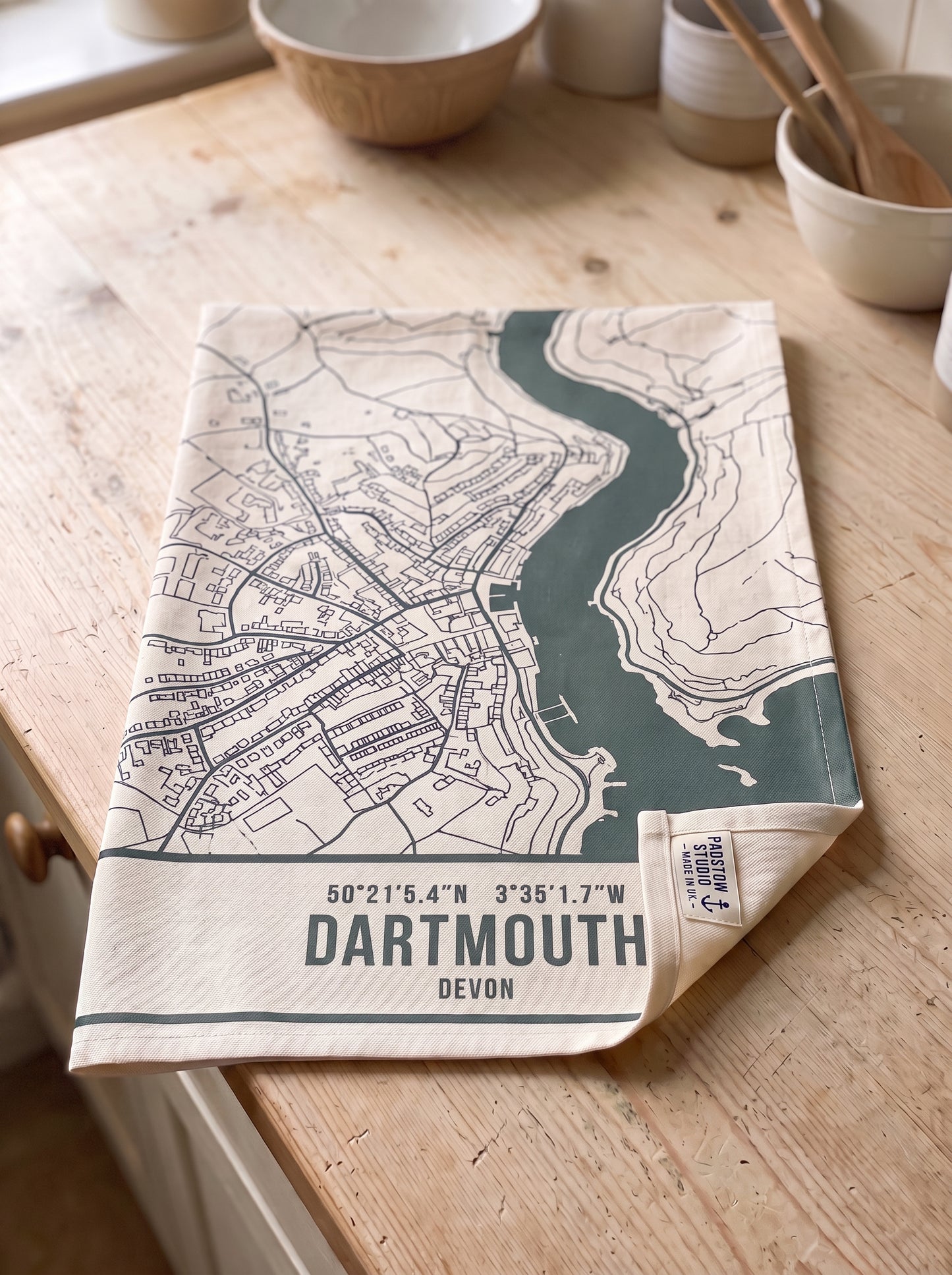 Dartmouth — Map Tea Towel