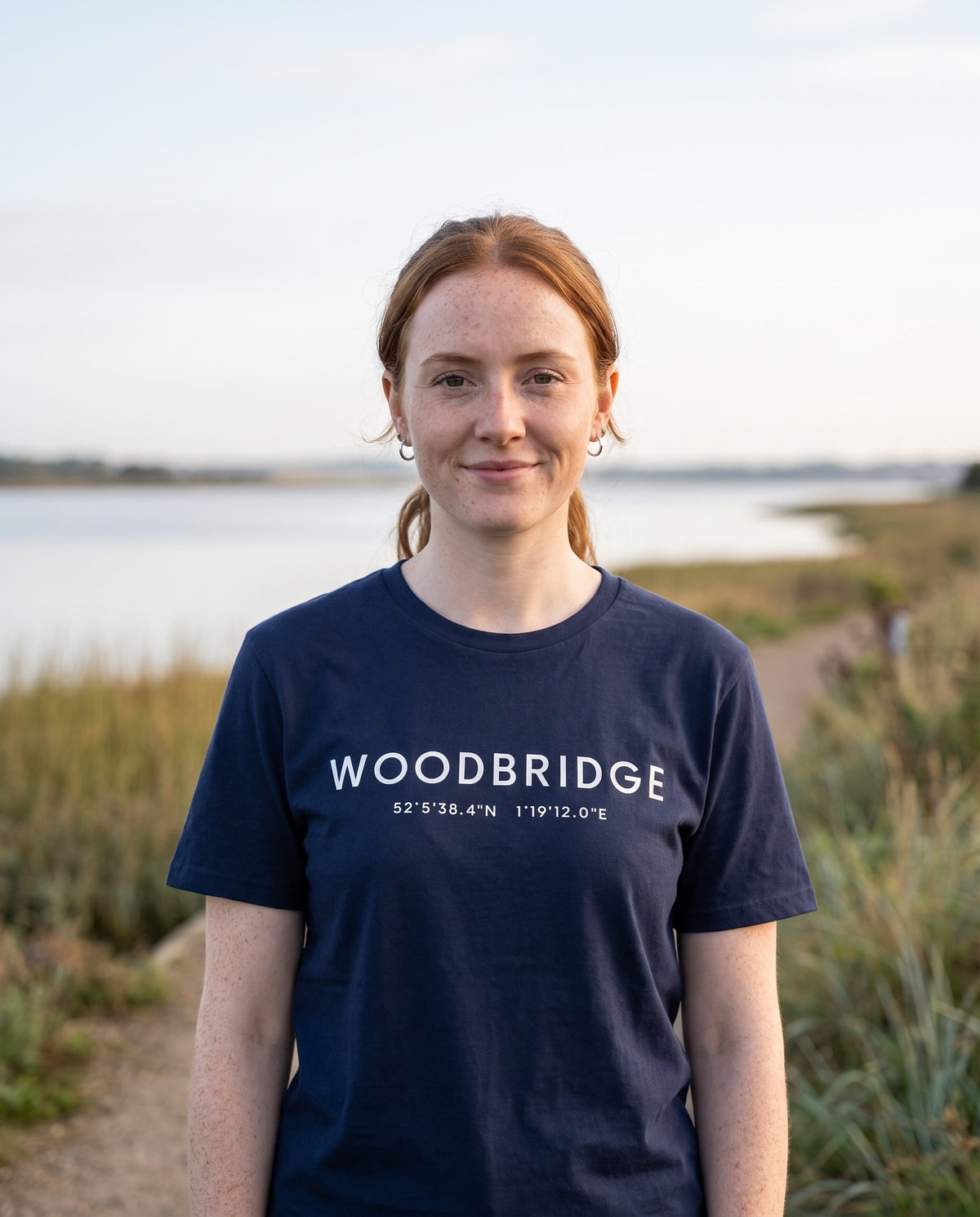 Your Town Merch — Woodbridge Coordinates Navy Tee lifestyle