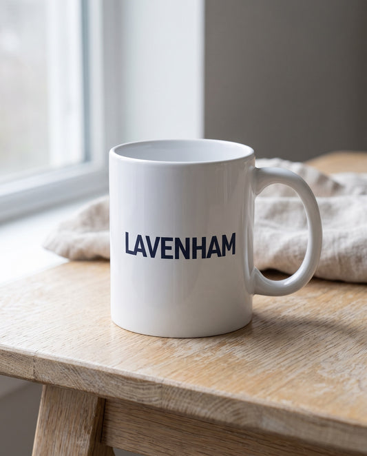 Your Town Merch — Lavenham Ceramic Mug lifestyle