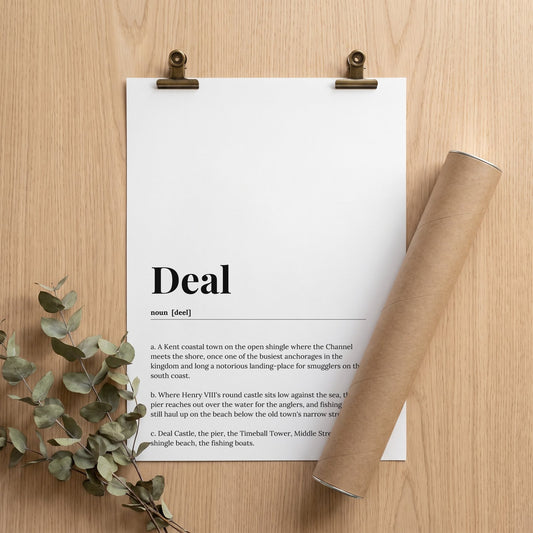 Your Town Merch — Deal Dictionary Print unframed print