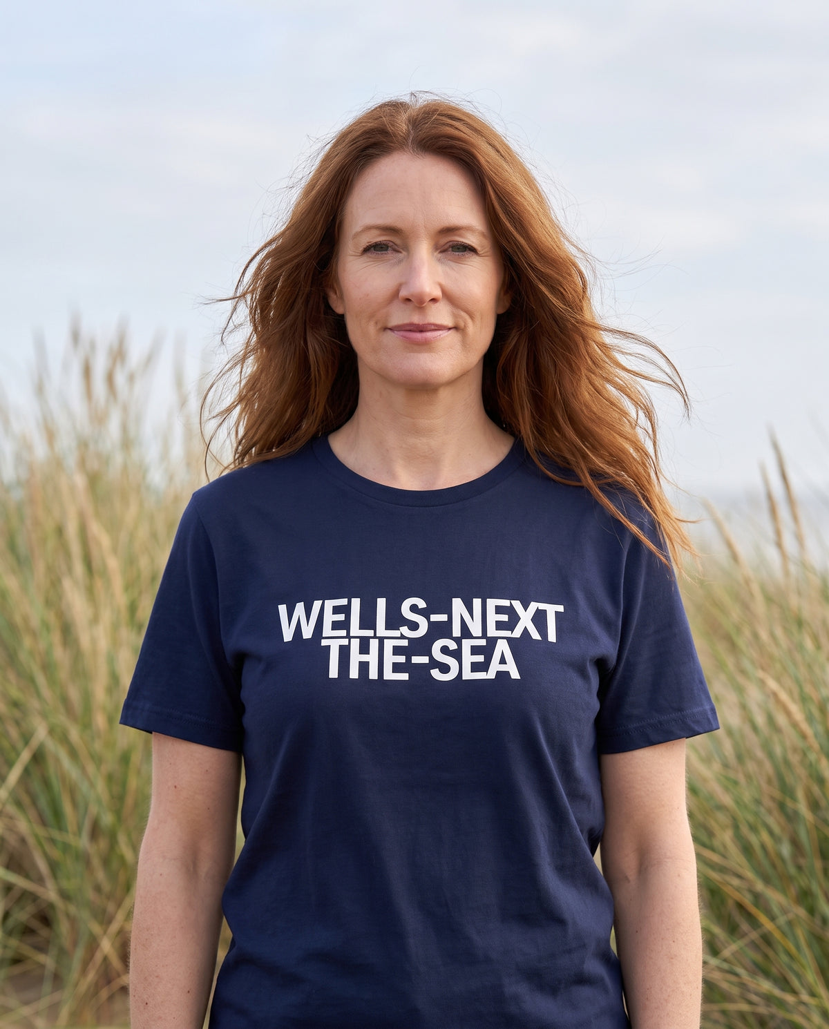 Your Town Merch — Wells-next-the-Sea Navy Tee lifestyle