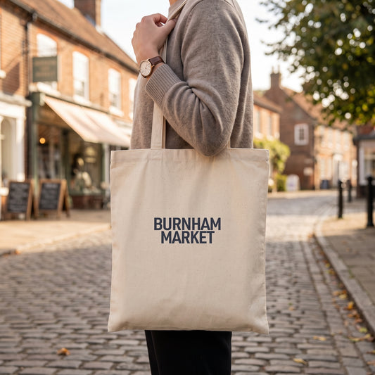 Your Town Merch — Burnham Market Natural Tote lifestyle