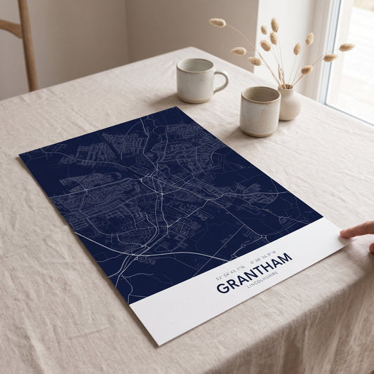 Grantham — Map Print