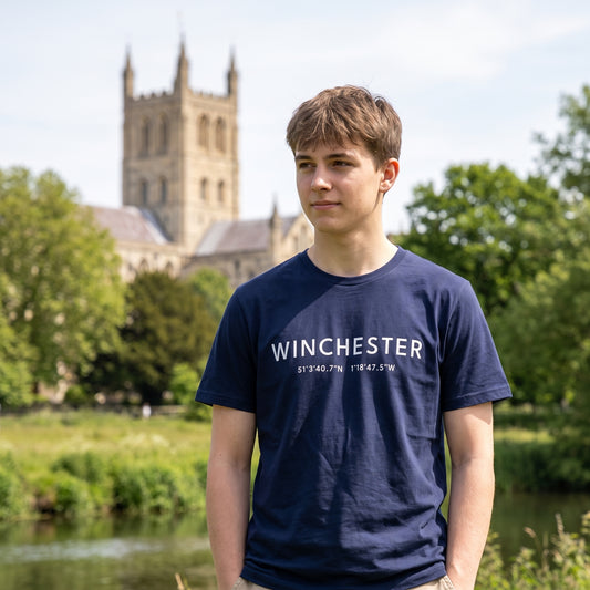 Winchester — Coordinates Navy Tee