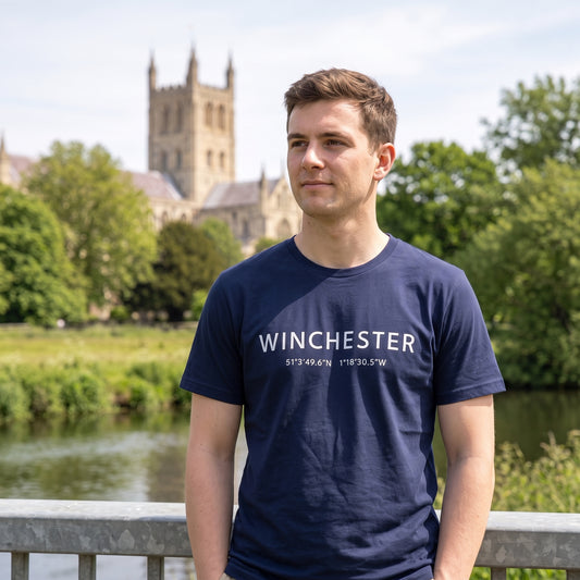 Winchester — Coordinates Navy Tee