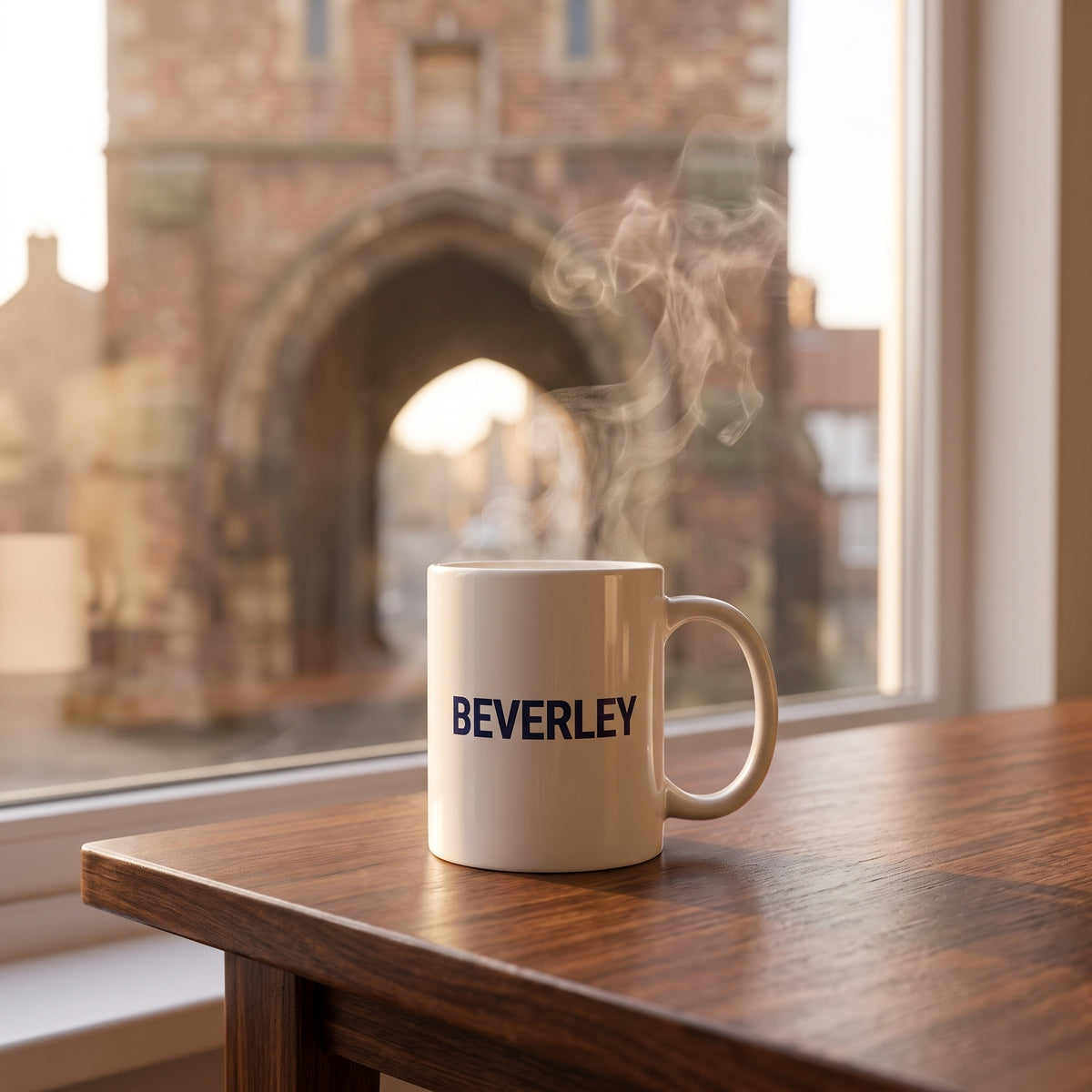 Your Town Merch — Beverley Ceramic Mug lifestyle