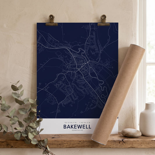 Bakewell — Map Print