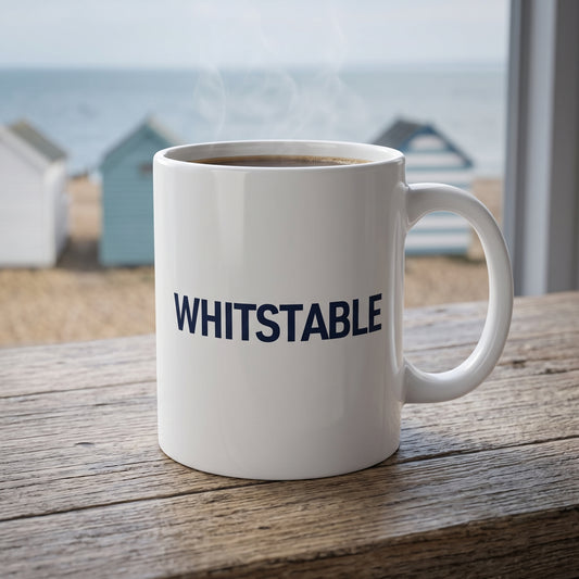 Your Town Merch — Whitstable Ceramic Mug lifestyle