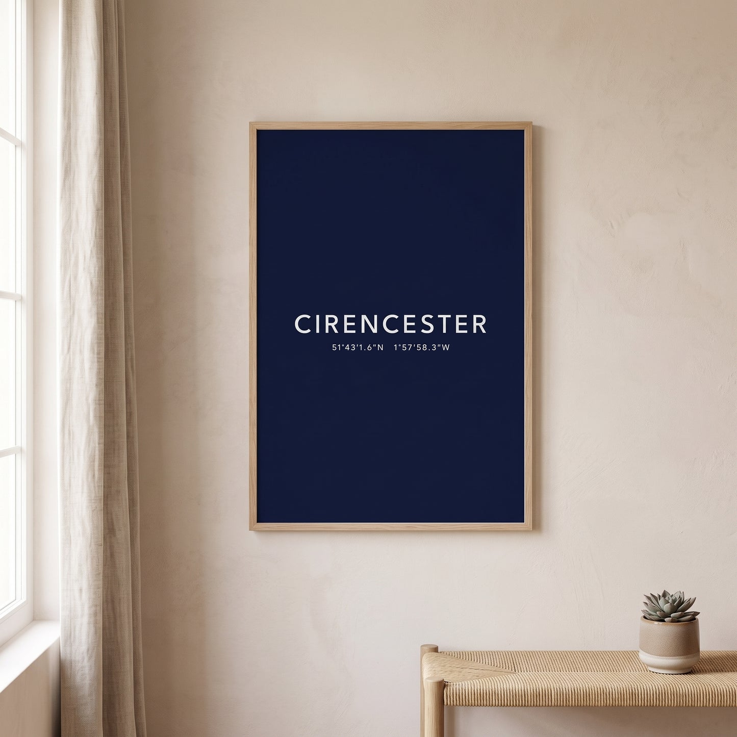 Cirencester — Coordinates Print
