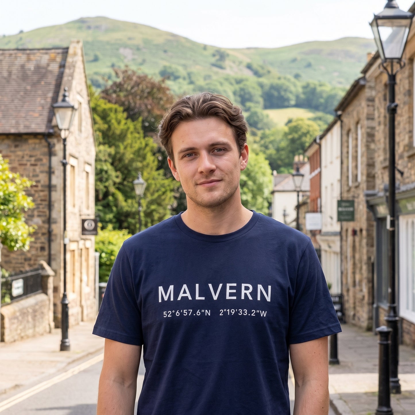 Malvern — Coordinates Navy Tee