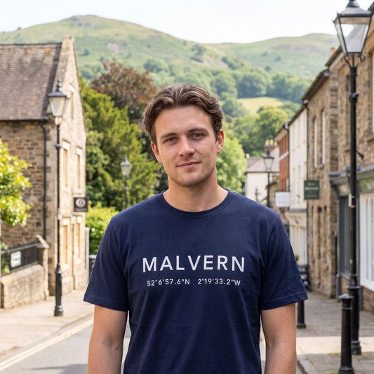 Malvern — Coordinates Navy Tee