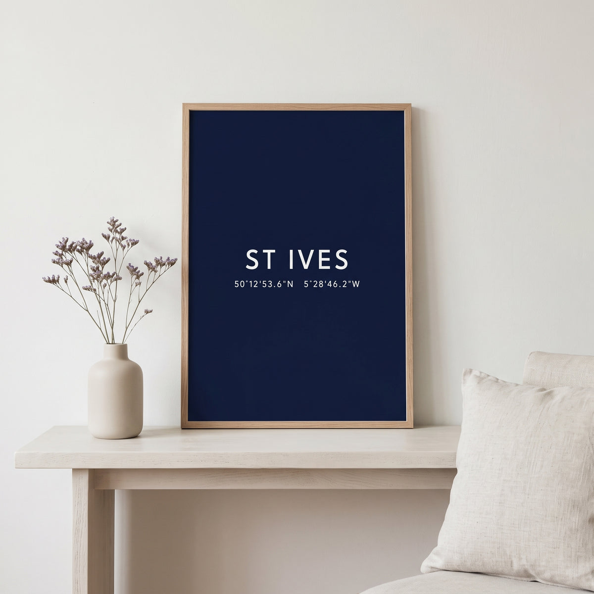 Your Town Merch — St Ives Coordinates Print lifestyle