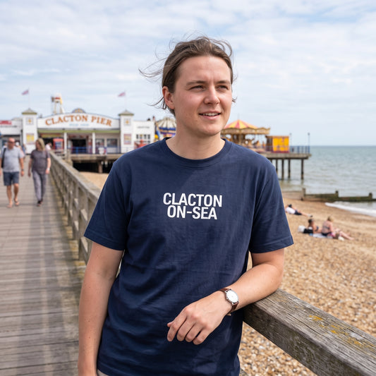 Clacton-on-Sea — Navy Tee