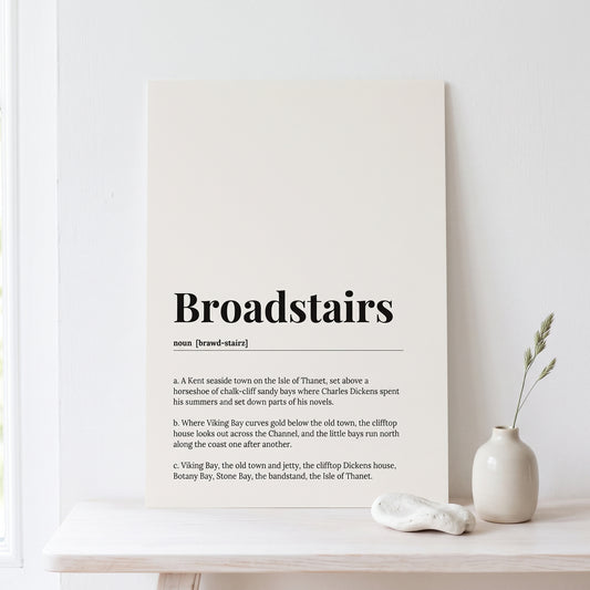 Broadstairs — Dictionary Print