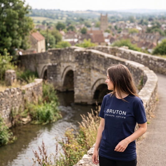 Bruton — Coordinates Navy Tee