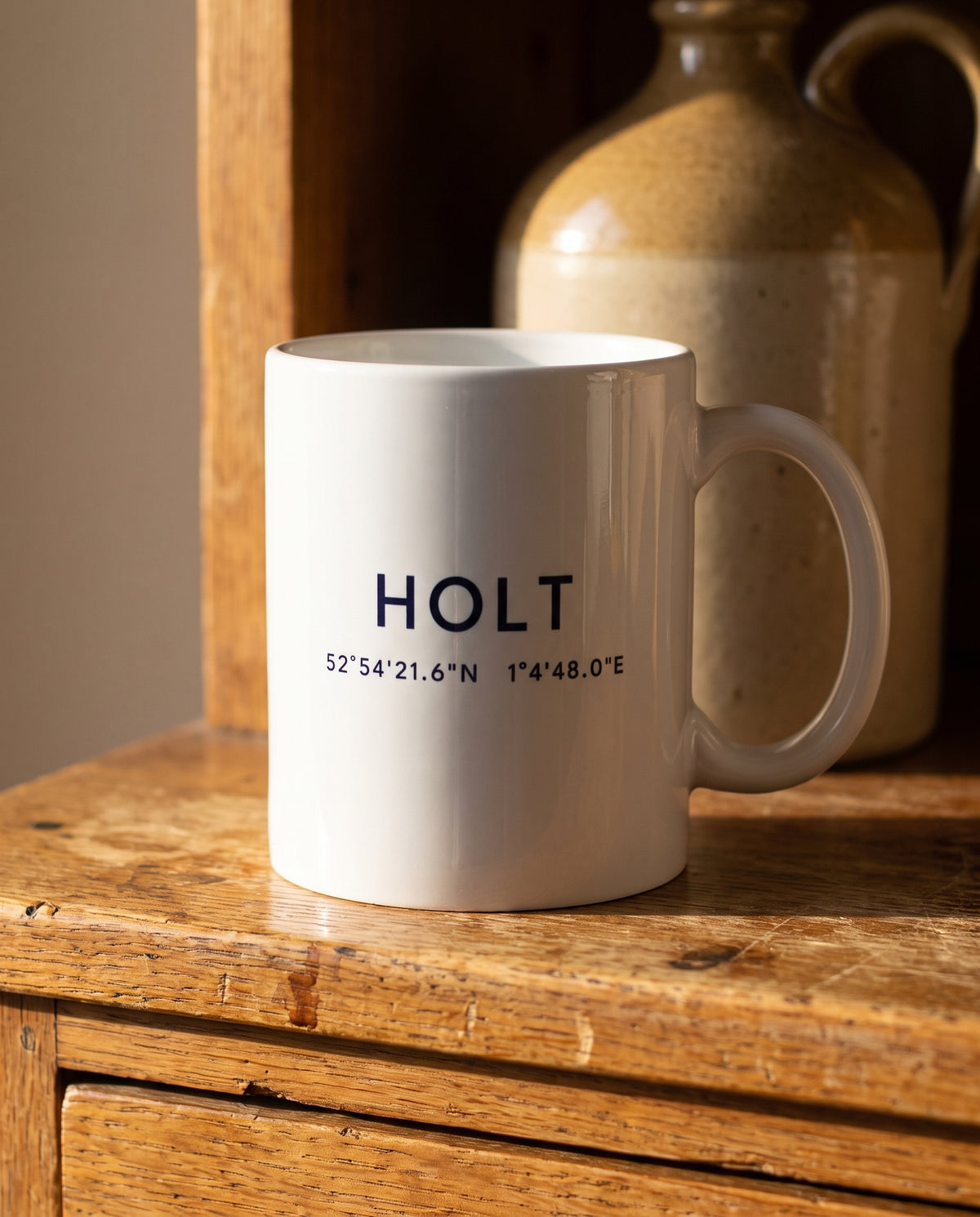 Your Town Merch — Holt Coordinates Ceramic Mug lifestyle