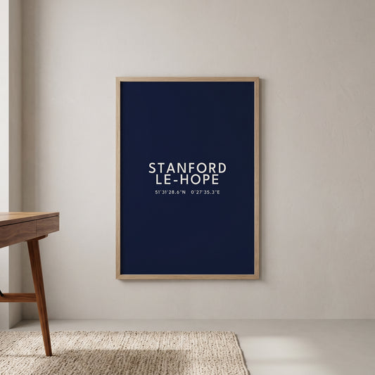 Stanford-le-Hope — Coordinates Print