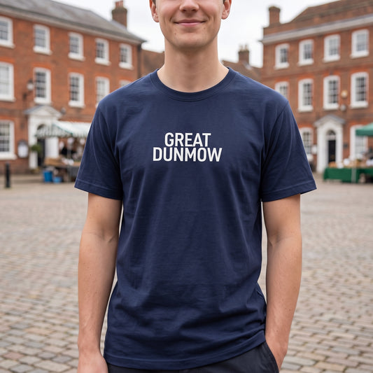 Great Dunmow — Navy Tee