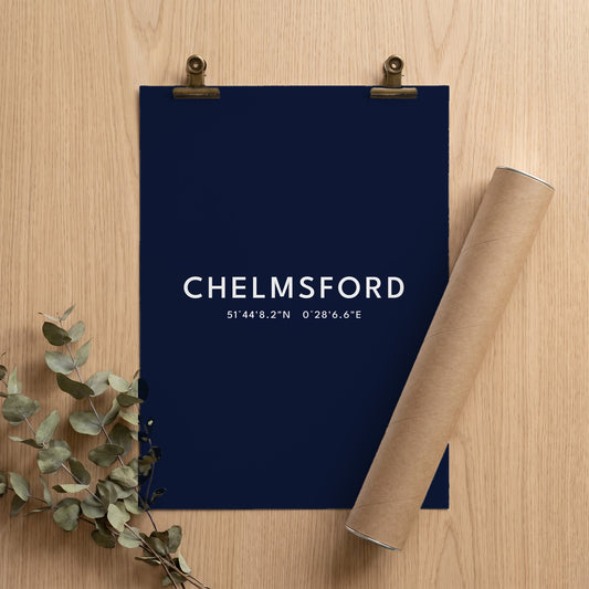Chelmsford — Coordinates Print